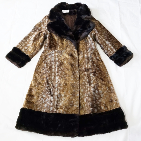Dell-mann Originals/ CHAST.A.STEVENS Jackets & Blazers - Vintage Dell-Mann faux Fur Leopard  Coat
